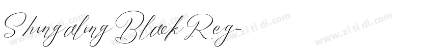 Shingaling Black Reg字体转换